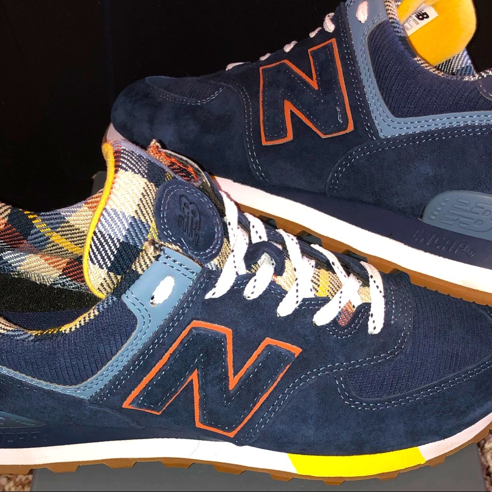 New Balance 574 Classics Indigo Flannel